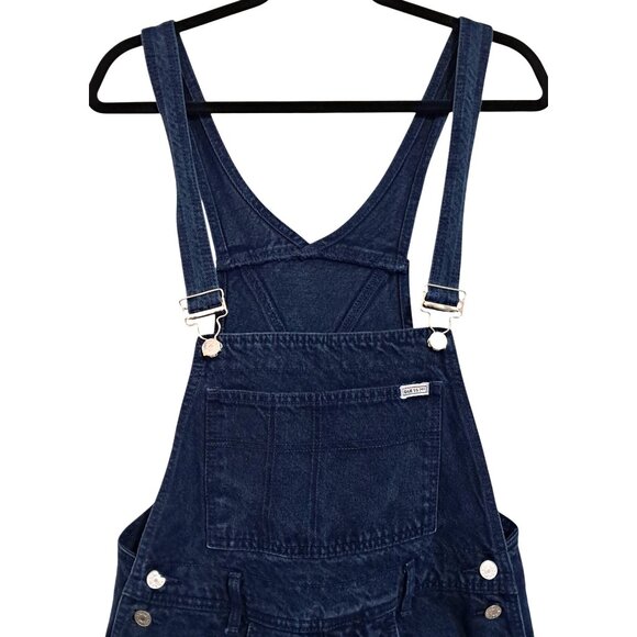 Vintage 90s Guess Overalls Y2K READ Womens Size 4 USA Indigo Blue Denim - Picture 4 of 15